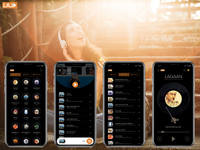 Music Player app design design iphone iphone app music player ui ux