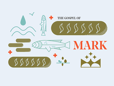 The Gospel of Mark bible bible study church cross crown gospel grid mark sermon sermon art sermon graphic sermon series
