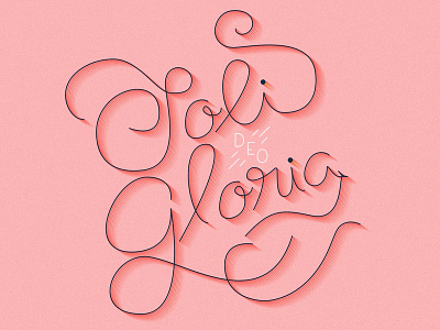 Soli Deo Gloria apparel lettering typography