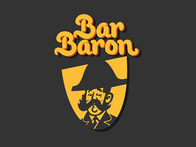 Logo Bar Baron graphic design illusionen illustration logo logodes logodesign