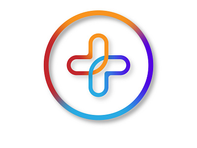 Logo for a Pharmacy company design gradient icon illustration logo medication minimal pharmacy plus simple vector