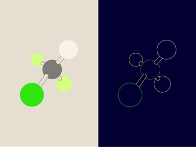 Molecules representation branding cards chemicals chemistry design elements game gas graphic design illustration molecule periodic table ui vector