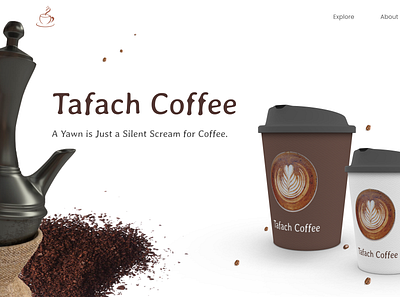 Tafach Coffee branding design ui ux