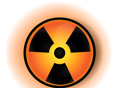 Sign of radioactive danger toxic