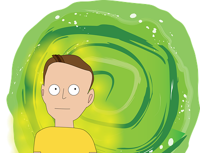 portrait in the style of rick and morty avatar cartoon cartoon style design illustration portal portrait rick and morty style vector