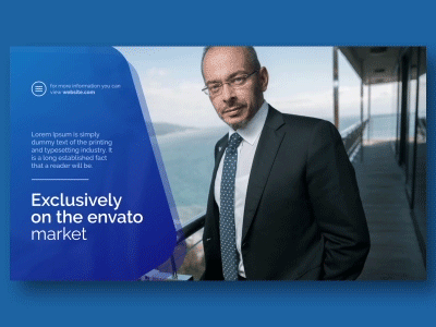 Universal Presentation Video - After Effects template after effects annual blue business corporate gif minimal modern presentation promo slide slideshow