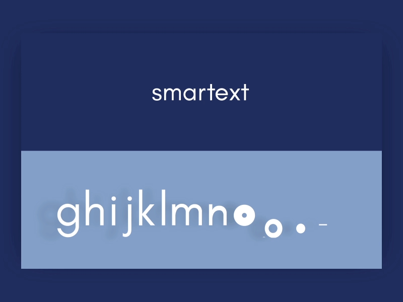 Smartext - Full Alphabet Unique Animated Pack after effects alphabet animated animation animography clean gif minimal modern text title typography