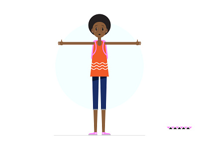 Girl With A Fro Body animation character concept character design design graphic design harare illustration marondera zimbabwe