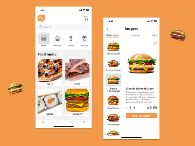 Concept of Food delivery app app composition concept food app food delivery app food delivery service mobile app mobile app design mobile design mobile designer research ui ui design user experience user experience design user interface user interface design ux ux design visual design