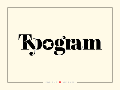 Typogram Logo identity logo textual typogram typography