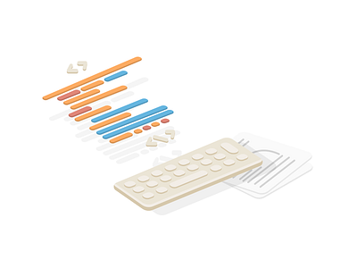 Isometric code code coding design dev developer icon illustration isometric keyboard mac web