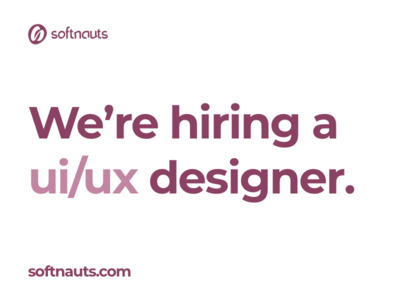 Softnauts is hiring!
