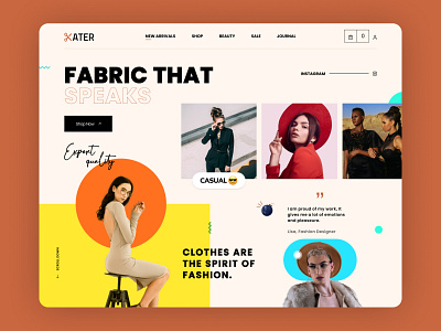 KATER  E-Commerce website landing page