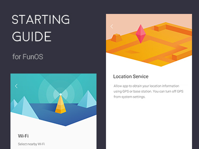 Starting Guide guide illustration location ui wifi