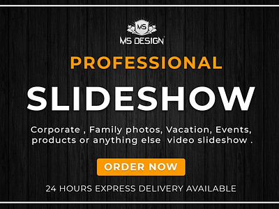 Professional slideshow, promotion or ad video