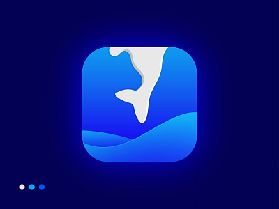 Fish App Icon | Fish Tail Modern Logo Design