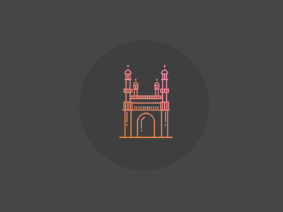 Hyderabad - Char Minar bangalore cities of india city icon icon icon design line icons vidhan soudha