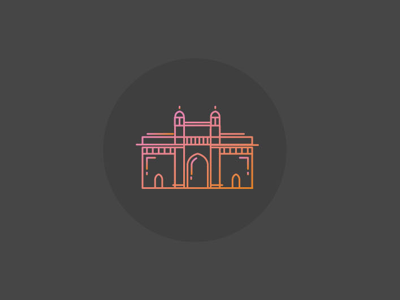 Mumbai - Gateway Of India bangalore cities of india city icon icon icon design line icons vidhan soudha