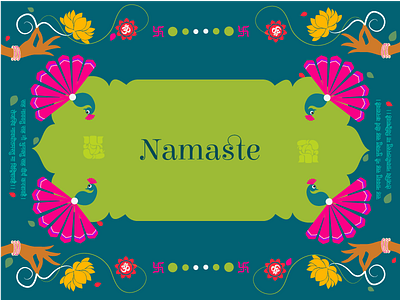 Namaste hinduism illustration india namaste religon