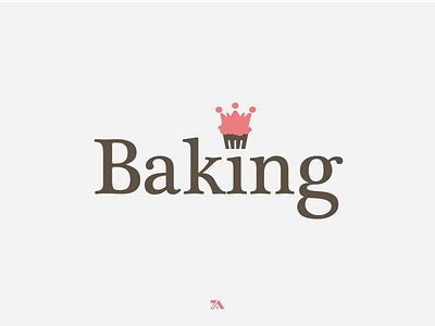 Baking Logo baking cupcake king logo smart