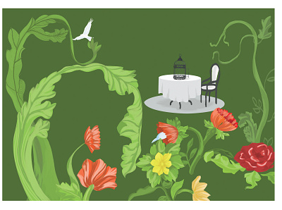 Made Thoughts - Inside Morris’s Garden artwork floral motifs graphic design illustration illustrator imaginary moodboard nature photoshop sketchbookpro william morris