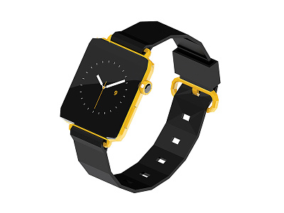Apple Watch POLY edition apple gold lowpoly watch
