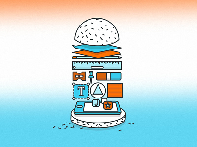 illustration ,,Burger,,