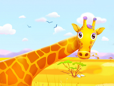 The Giraffe art book character color colorful creative cute art design game giraffe illustraion illustration inspiration nature
