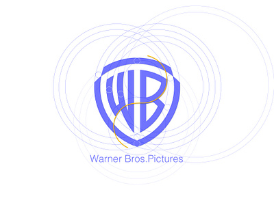Warner Bros. Logo/redesign art branding color design flat icon inspiration line logo logo design vector warner bros warner brothers