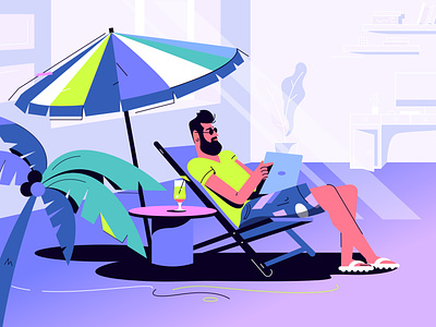 Office Man art character coloful color colorful creative design flat illustration inspiration line man modern design office office man pop art summer summertime vector work