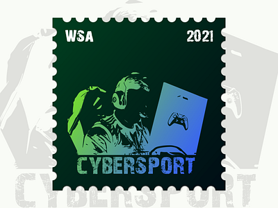 Vector illustration for E-Post Mark WSA "Cybersport" #4
