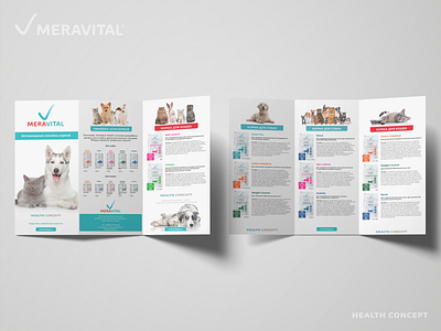 Booklet about new products medicinal animal feeds "MeraVital"