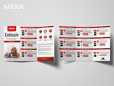 Booklet about the new feeds of the company "Mera" advertising advertising booklet animal animal feeds booklet branding brochure cat catalogue design design booklet design brochure dog leaflet pet pets polygraphy print printing typography