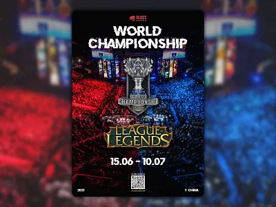 League of Legends World Championship billboard branding championship china design fest game graphic design illustration league of legends logo lol moba placard playbill poster print typography ui vector