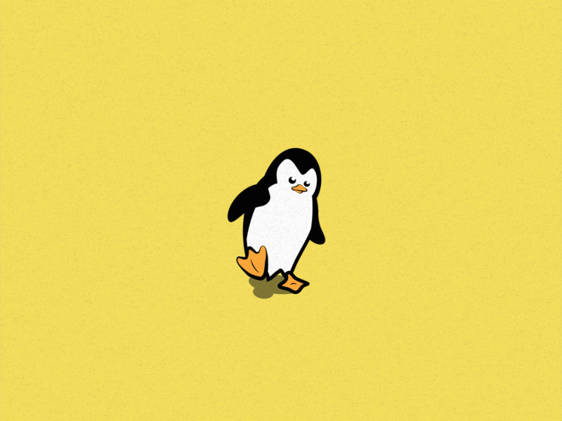 Pretty walking penguin frame-by-frame animation by Vladimir Dubrovin on  Dribbble