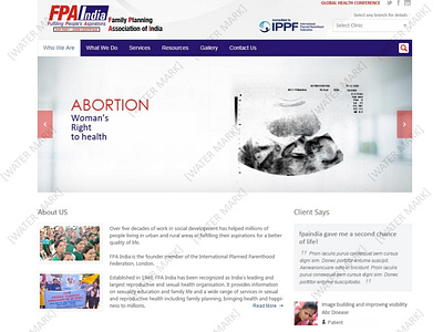 FPA India Website UI