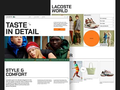 LACOSTE | E-commerce redesign branding concept design e commerce figma graphics landing redesign shop typography ui user interface ux web design