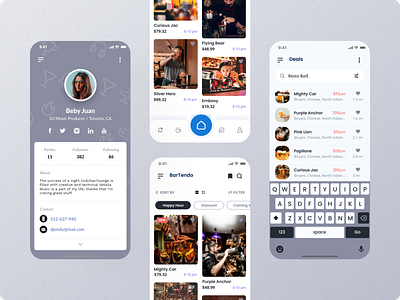 Bartendo find bars and provides you with amazing bar deals app bar deals design ecommerce ui ux