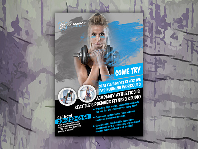 Academic Athletic Flyer athletic branding flyer design print