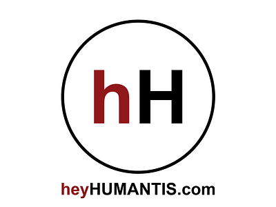 heyHUMANTIS LOGO branding design flat graphic graphic design logo simple typography vector