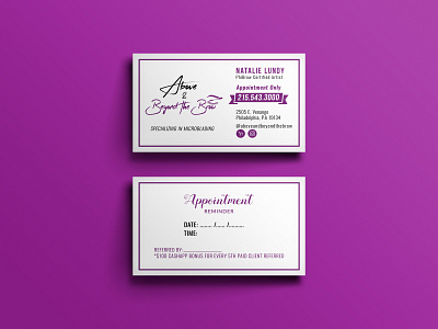 Business Card & Appointment Reminder branding business card icon logo vector
