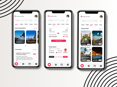 Travel App Ui Concept graphic design ui userinterface