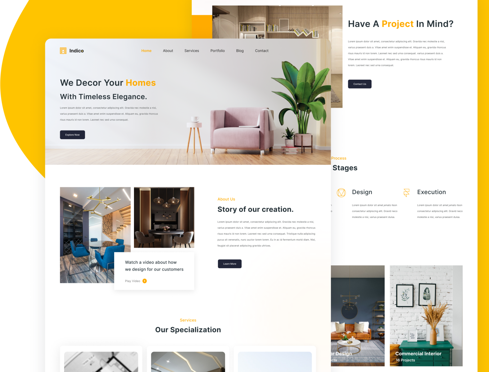 Interior Design Landing Page by Musfiqur Rahman🎖️ on Dribbble