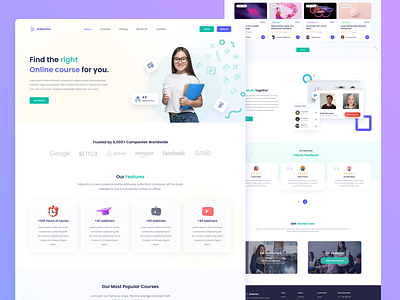 kabocha - Online Course Landing Page Design