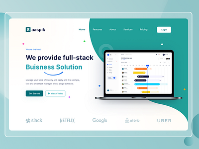 Saaspik - Saas Landing Page Design