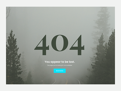 404 Page app design icon typography ui ux