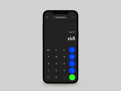 Daily UI - Calculator app design icon typography ui ux