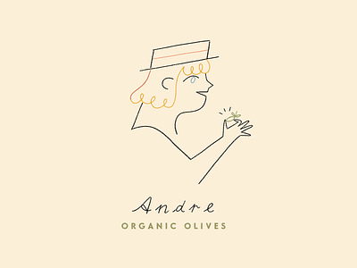 Andre Olives branding design digital drawing flat design illustration illustrator logo pastels photoshop