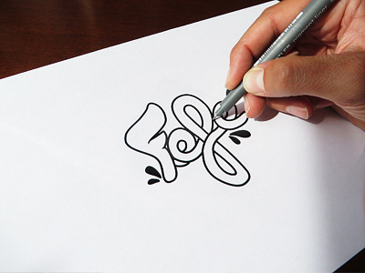 Fefé - Sweet Thing... brand calligraphy hand drawing hand made identity ink lettering logo logodesign sketch sweet type