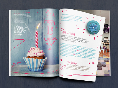 Fefè - Issue brand cupcake editorial identity issue logo logodesign magazine mockup photo print sweet